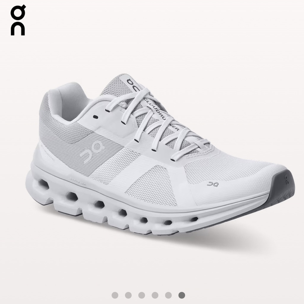 On Running Cloudrunner White/Frost Size 9 USED w/ ORIGINAL BOX